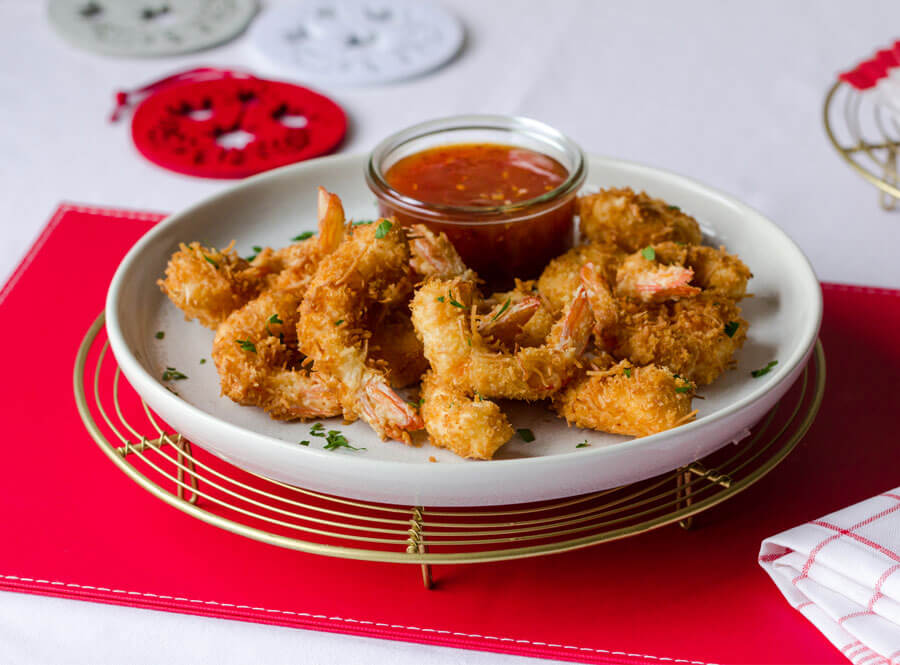 Coconut Crumb Prawns