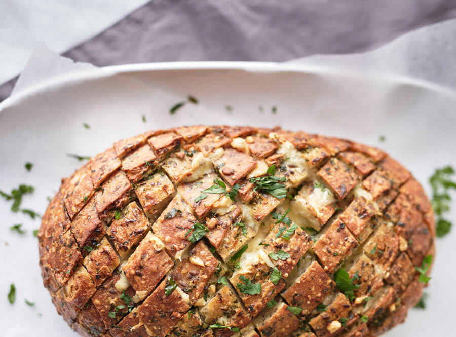 Sunflower Flax Sourdough Pull-apart Loaf