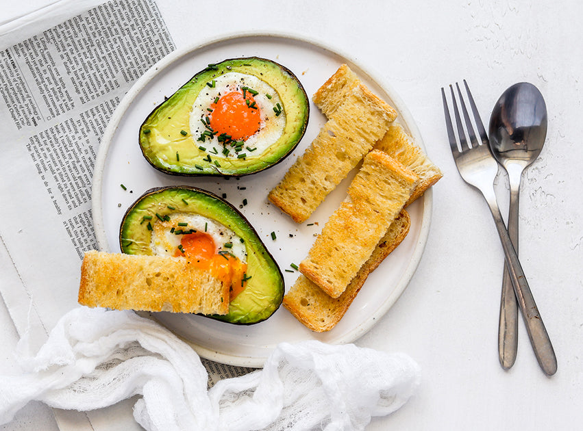 Baked Avocado Eggs & Soldiers