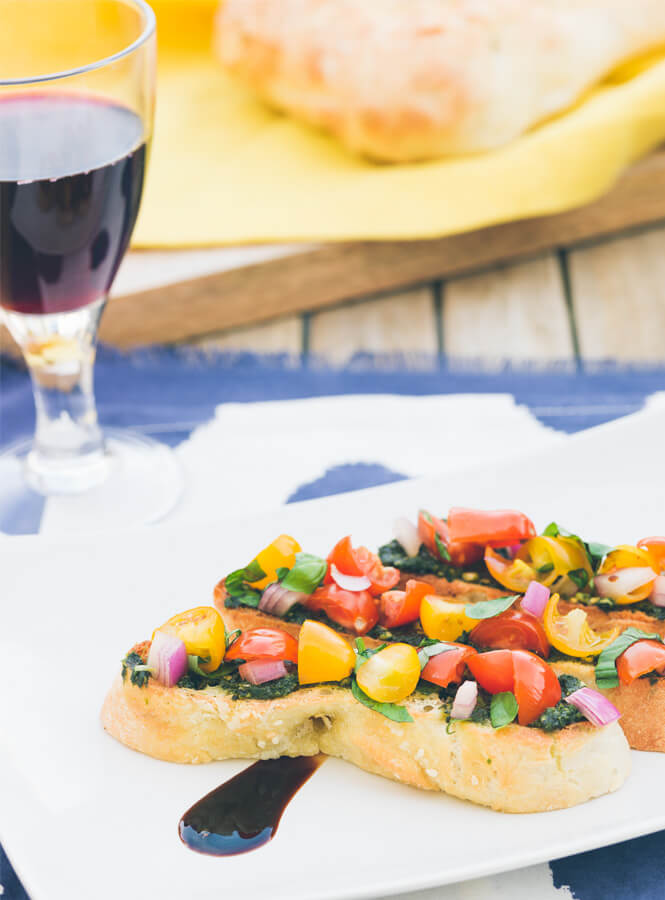 Mixed Tomato Bruschetta