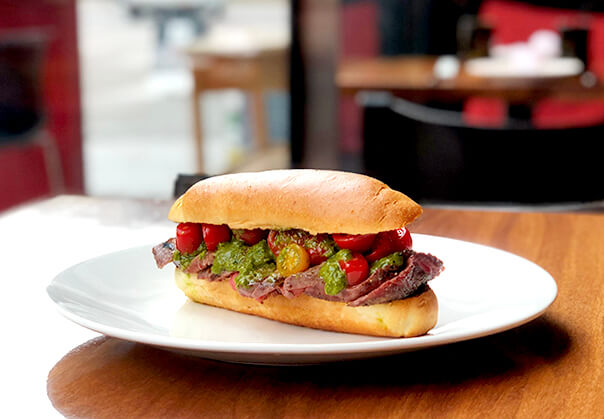 Argentine-style Grilled Beef Sandwich