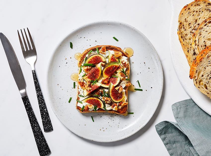 Goat Cheese and Fig Open-Faced Sandwich