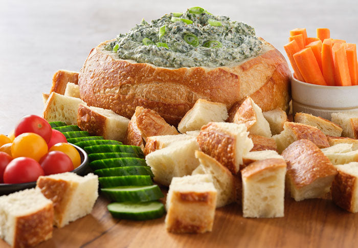 Sourdough Cob Spinach Dip