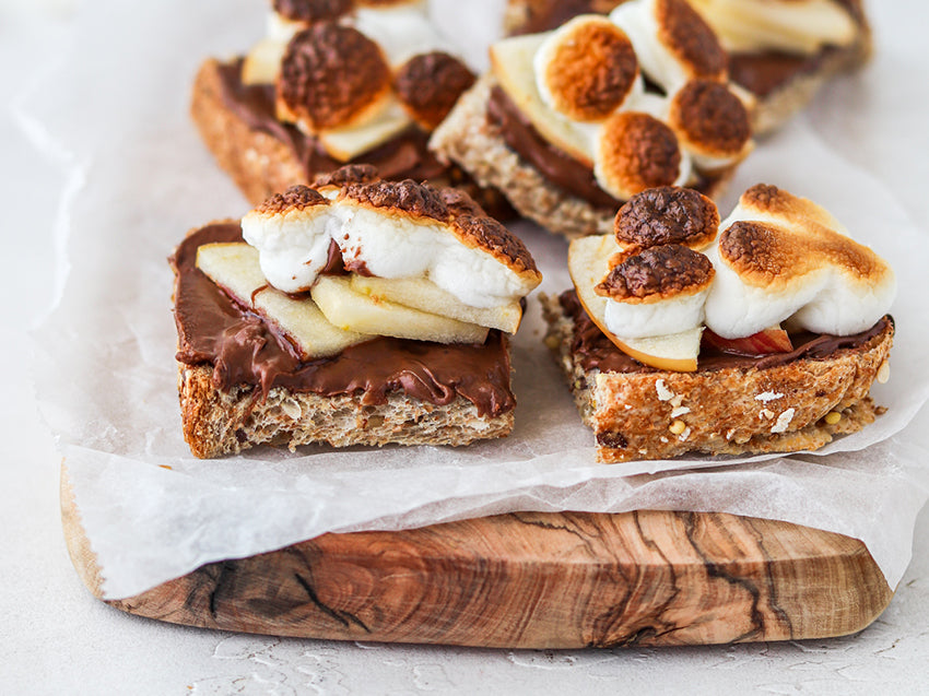 Apple S'mores Toast Squares