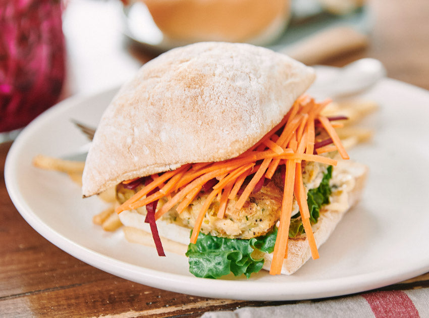 Vegetarian Chickpea Burger