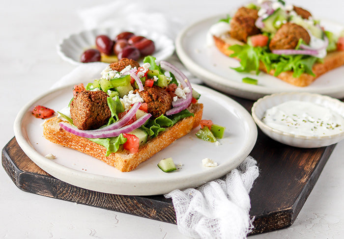 Open Falafel Sandwich