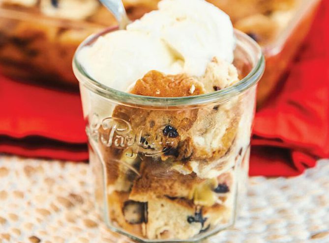 Cranberry Orange Brioche Bread Pudding