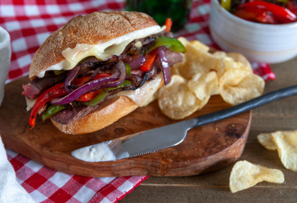 Smoked Philly Cheesesteaks On The Grill