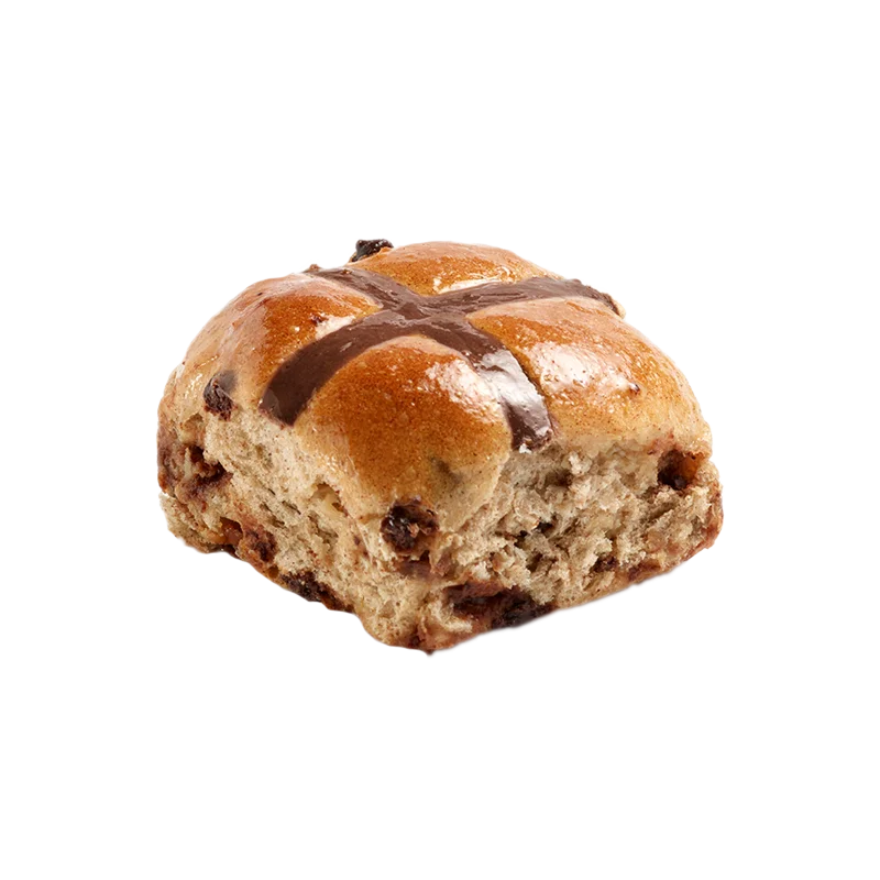 Triple Chocolate Hot Cross Bun